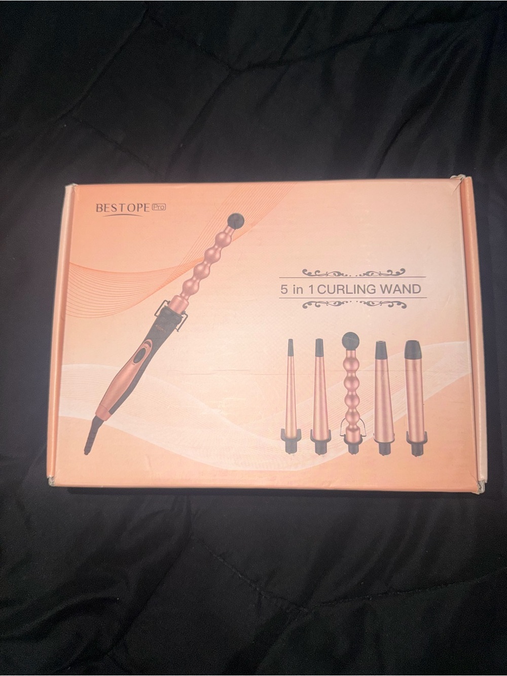 5-in-1 Curling Wand Set - Rose Gold